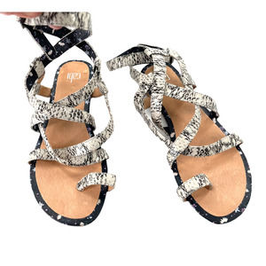 CABI ATHENA SNAKESKIN GLADIATOR SANDAL